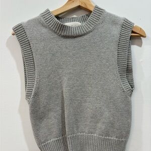Wilfred Gray Sleeveless Knit Top